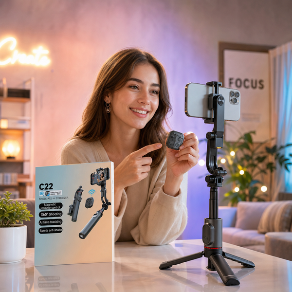 AI Gimbal 3-i-1 Startsett for SoMe