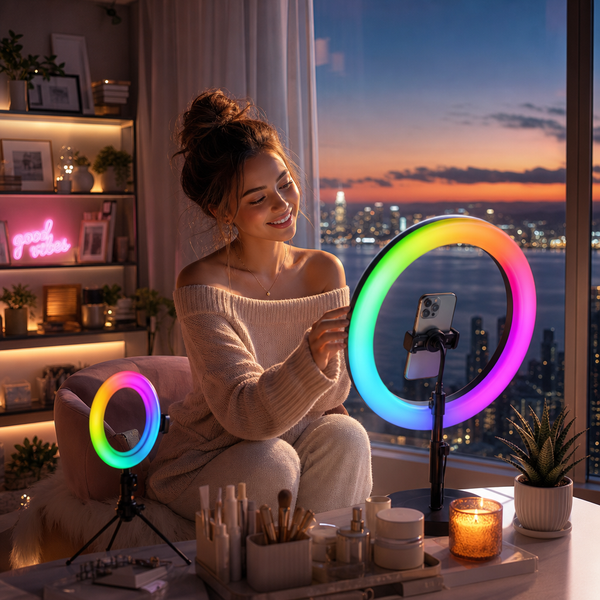 RGB Selfie-ringlys 26 cm