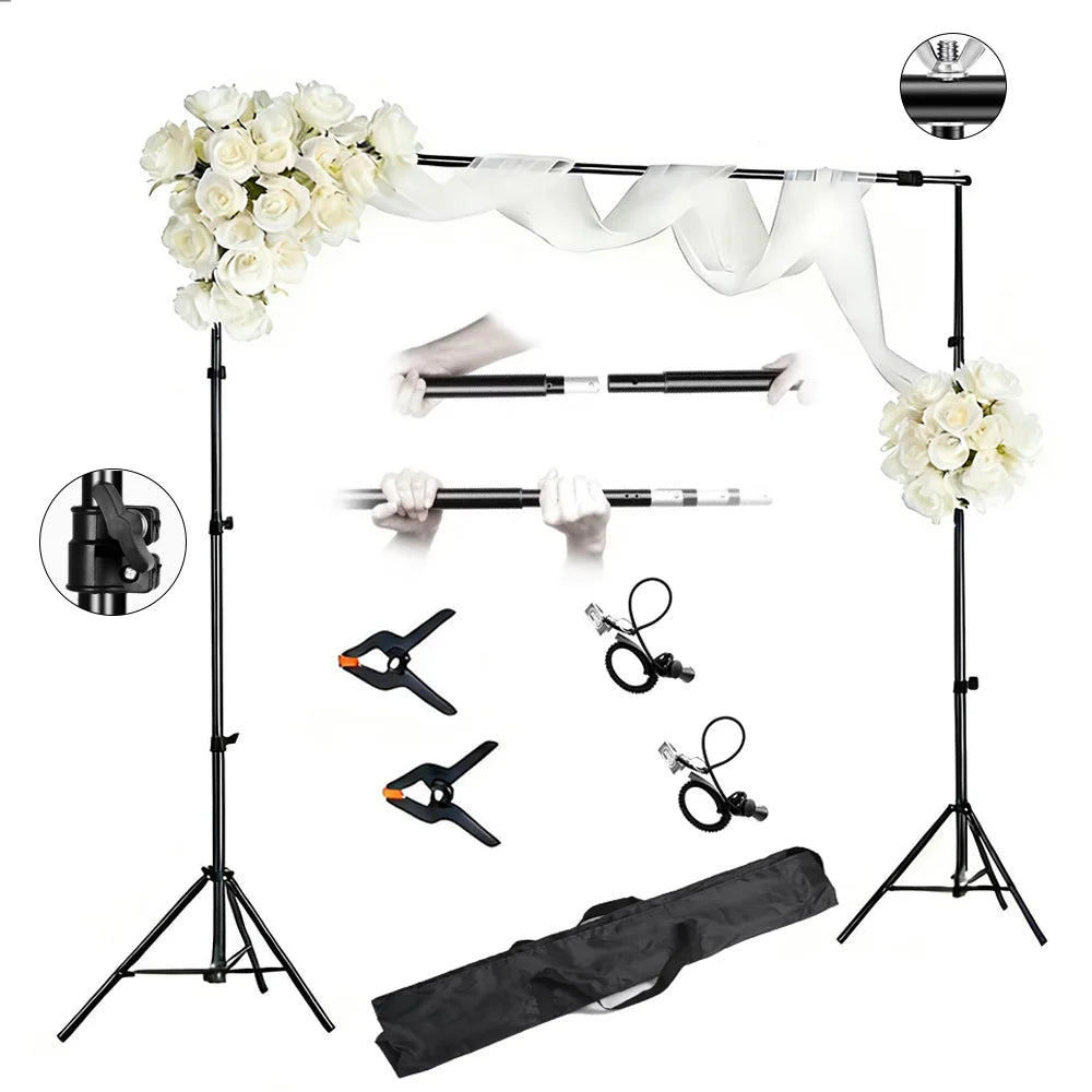 Bakgrunnsstativ-sett for Fotostudio