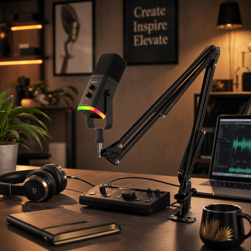 XLR/USB Dynamisk Mikrofonsett