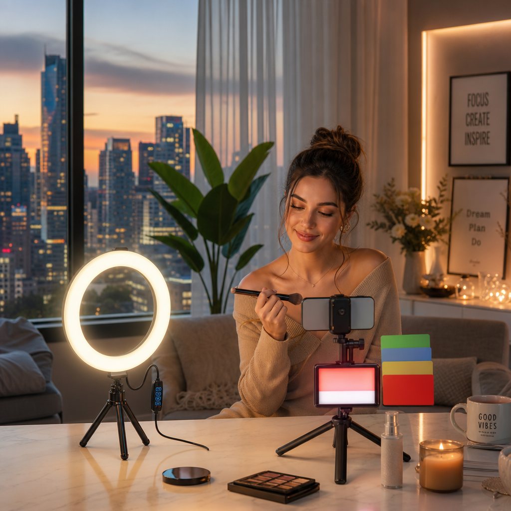 Mini LED Selfie-ringlys 6"