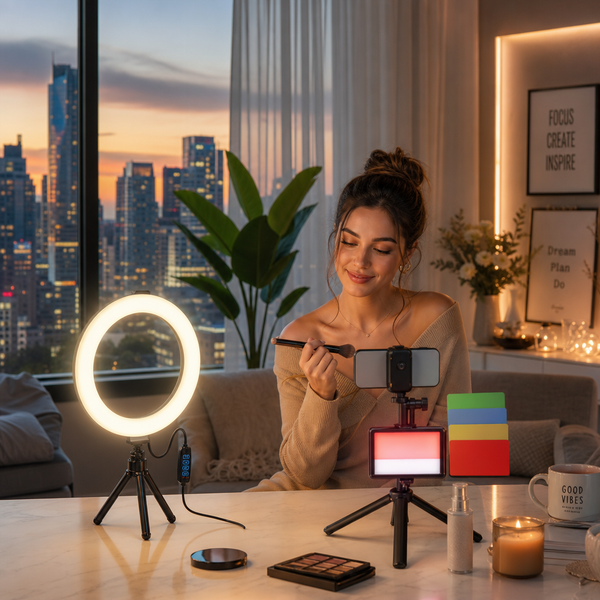 Mini LED Selfie-ringlys 6